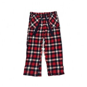 Aerie Plaid Lounge Pants L • Red Navy Check • Pockets • Comfy Pajama Bottoms